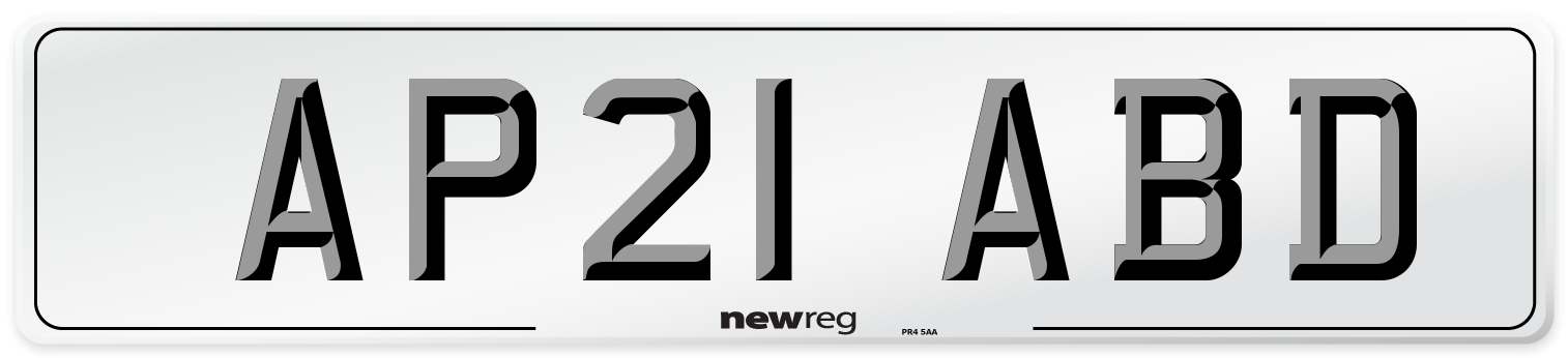 AP21 ABD Number Plate from New Reg